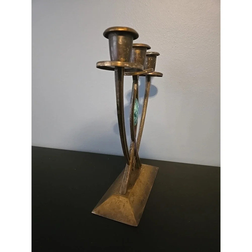Vintage Dayagi Israel 9905 Brass Candle Holder